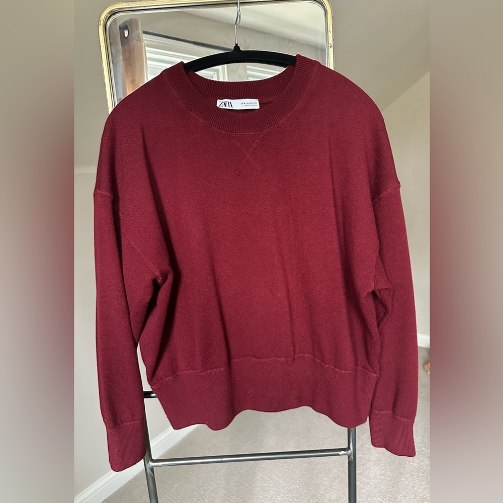Women's Ruby Red/Burgundy Sweater - worn twice Size M